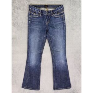 Citizens Of Humanity Jeans Womens 25 Blue Bootcut Low Rise Dark Wash Flap Pocket